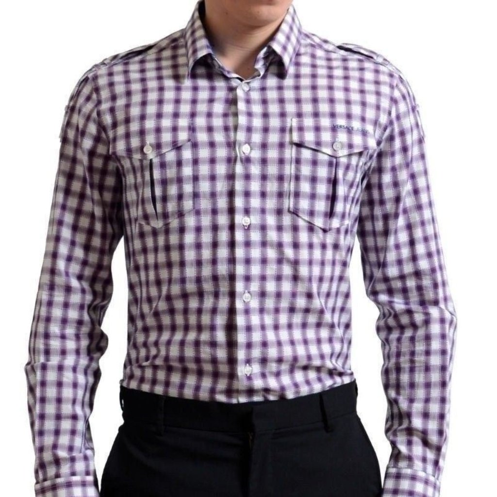 Versace Jeans Men's Long Sleeve Button Down Shirt